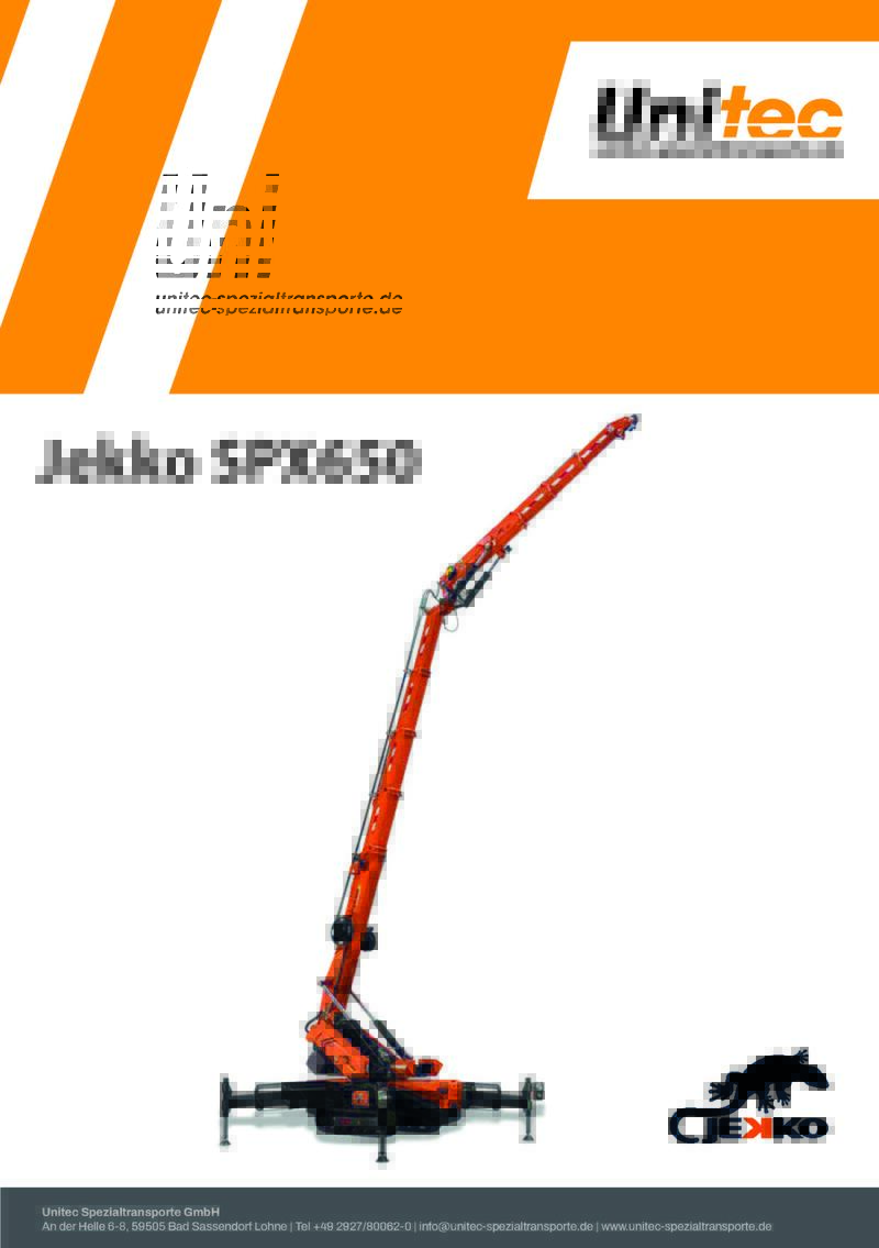 Minikran Jekko SPX 650