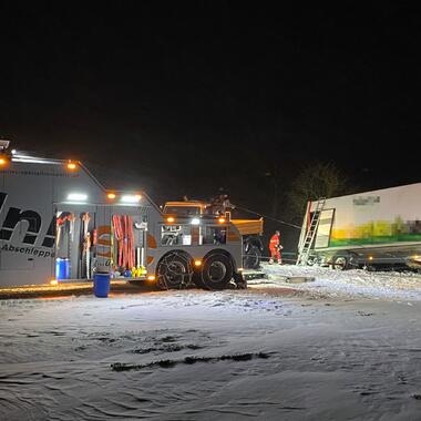 Bergung eines LKW