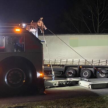 Bergung eines LKW