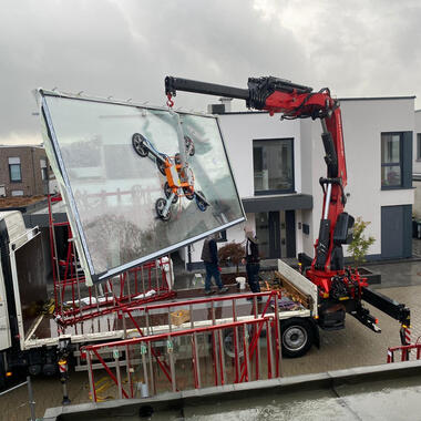 Die größte Scheibe hat ein Gewicht von 800kg