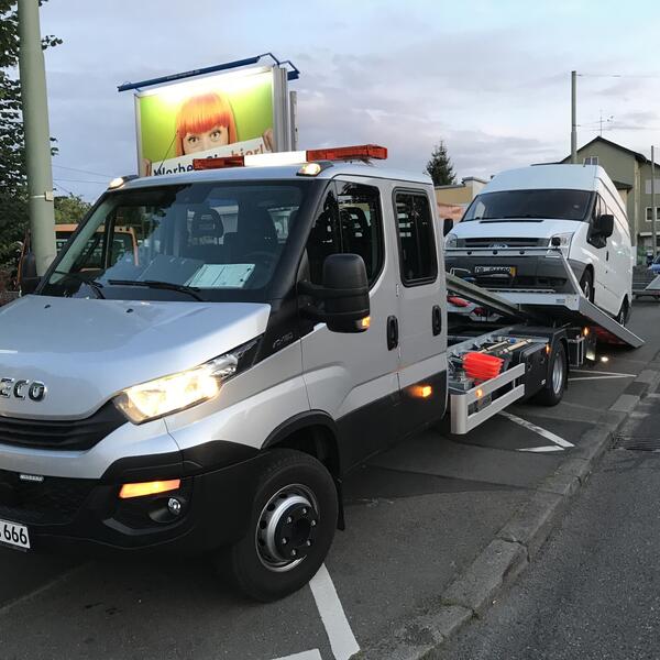 Überführungsfahrt eines Ford Transit nach Kassel