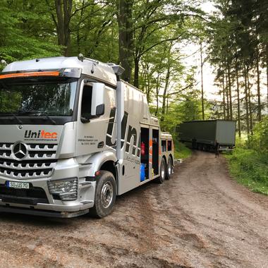 Unterstützung beim zurück fahren durch die Kurvenreiche Strecke