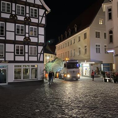 Ankunft auf dem Marktplatz in Soest