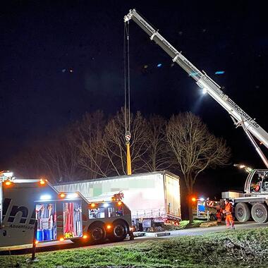 Bergung eines LKW